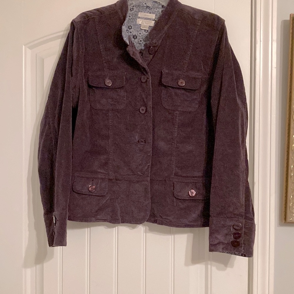 Plum purple corduroy jacket